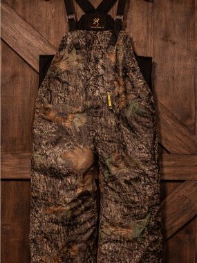 NWT Browning Camo Gore-Tex Insulated Bib Jumpsuit L